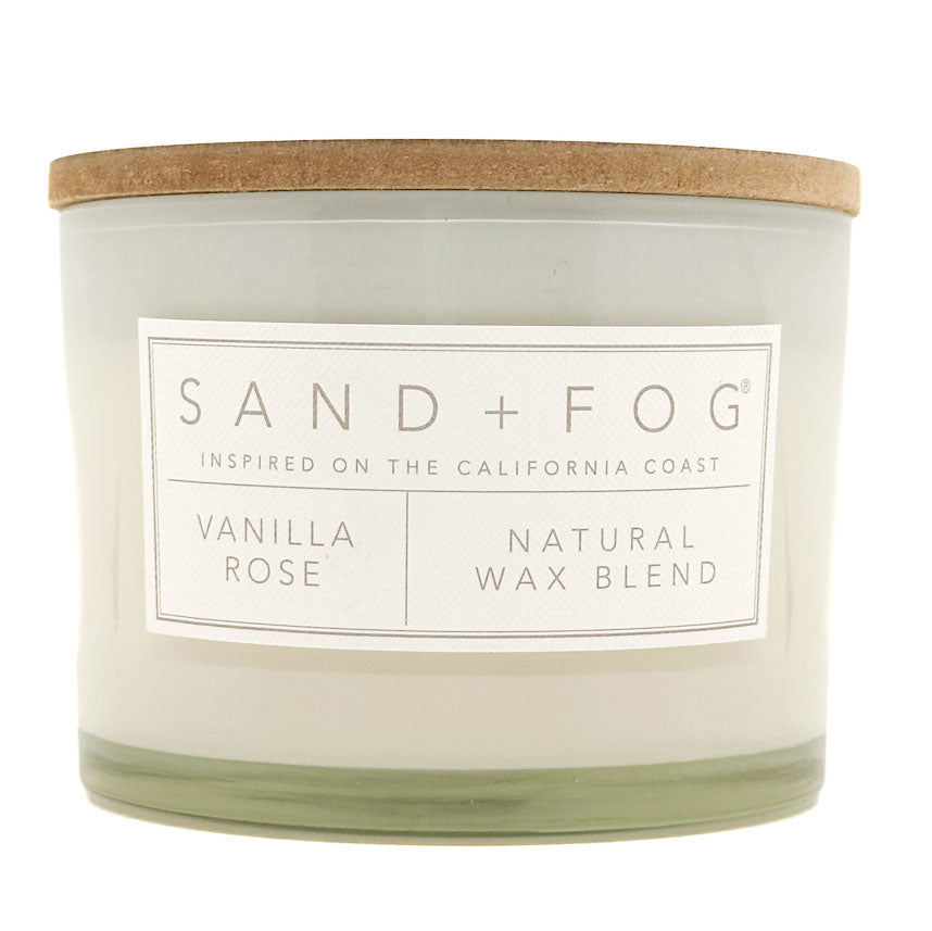 Vanilla Rose Scented Candle - SAND + FOG