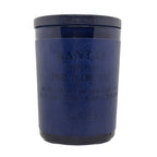 WHICK blue Santal candle container on a white background