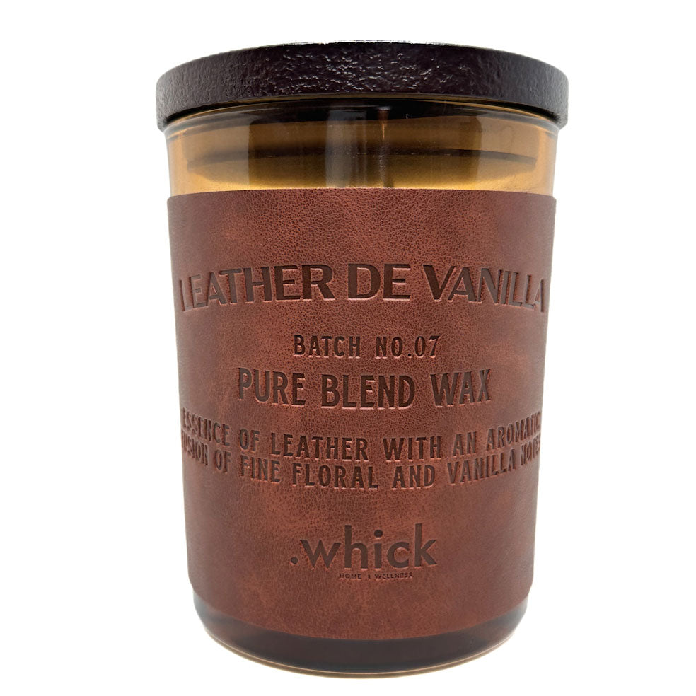 Leather De Vanilla Scented Candle | Whick