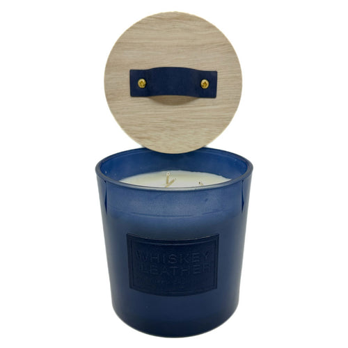 WHISKEY AND LEATHER - Patchouli & Clove Scented Candle | SAND + FOG