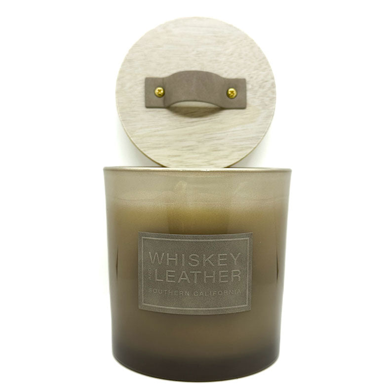 WHISKEY AND LEATHER - Vanilla Sandalwood Candle | SAND & FOG