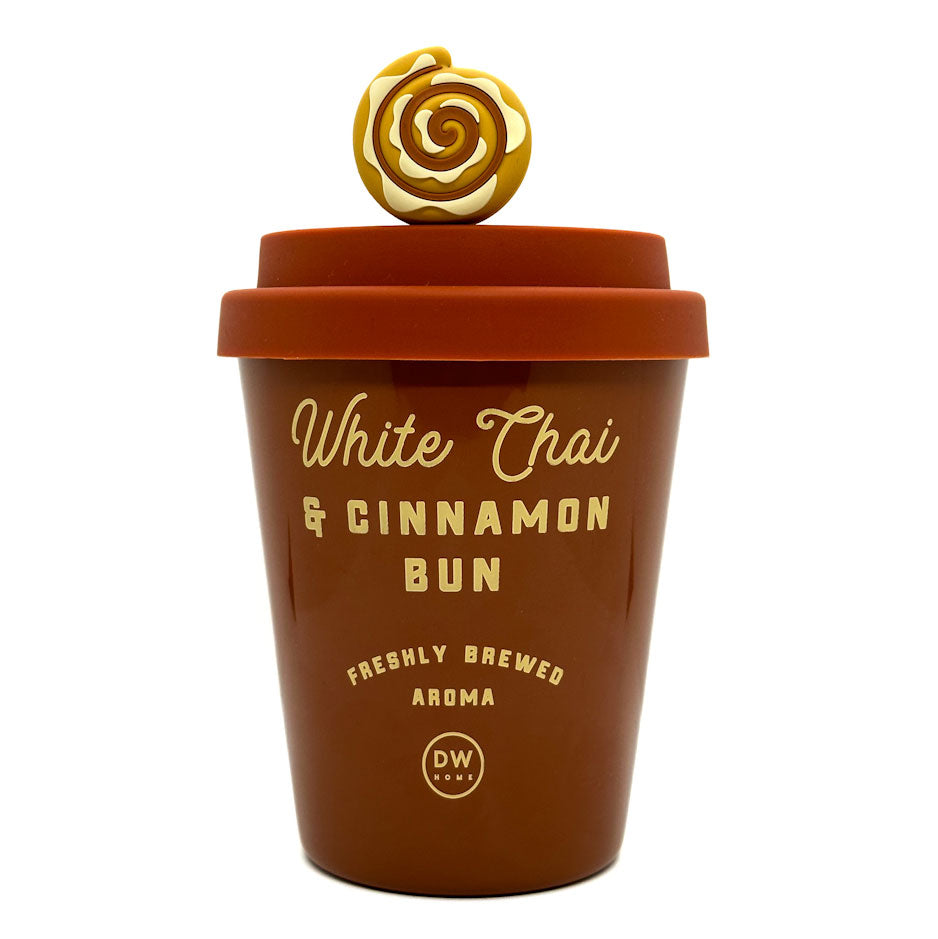 White Chai & Cinnamon Bun Scented Candle | DW Home