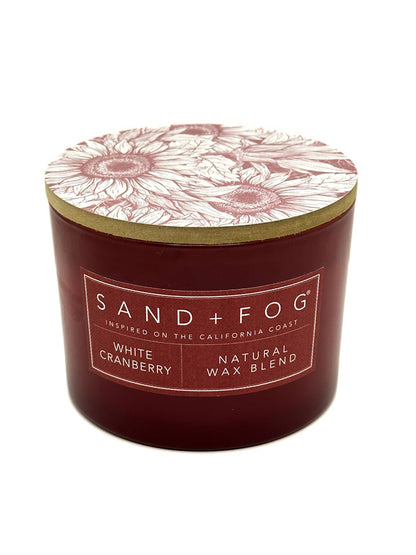 White Cranberry Scented Candle | SAND + FOG