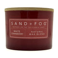 White Cranberry Scented Candle | SAND + FOG