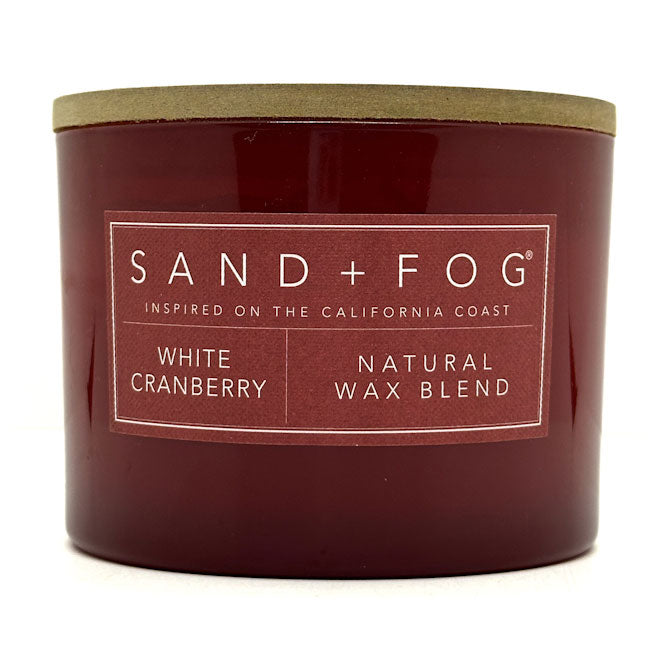 White Cranberry Scented Candle | SAND + FOG