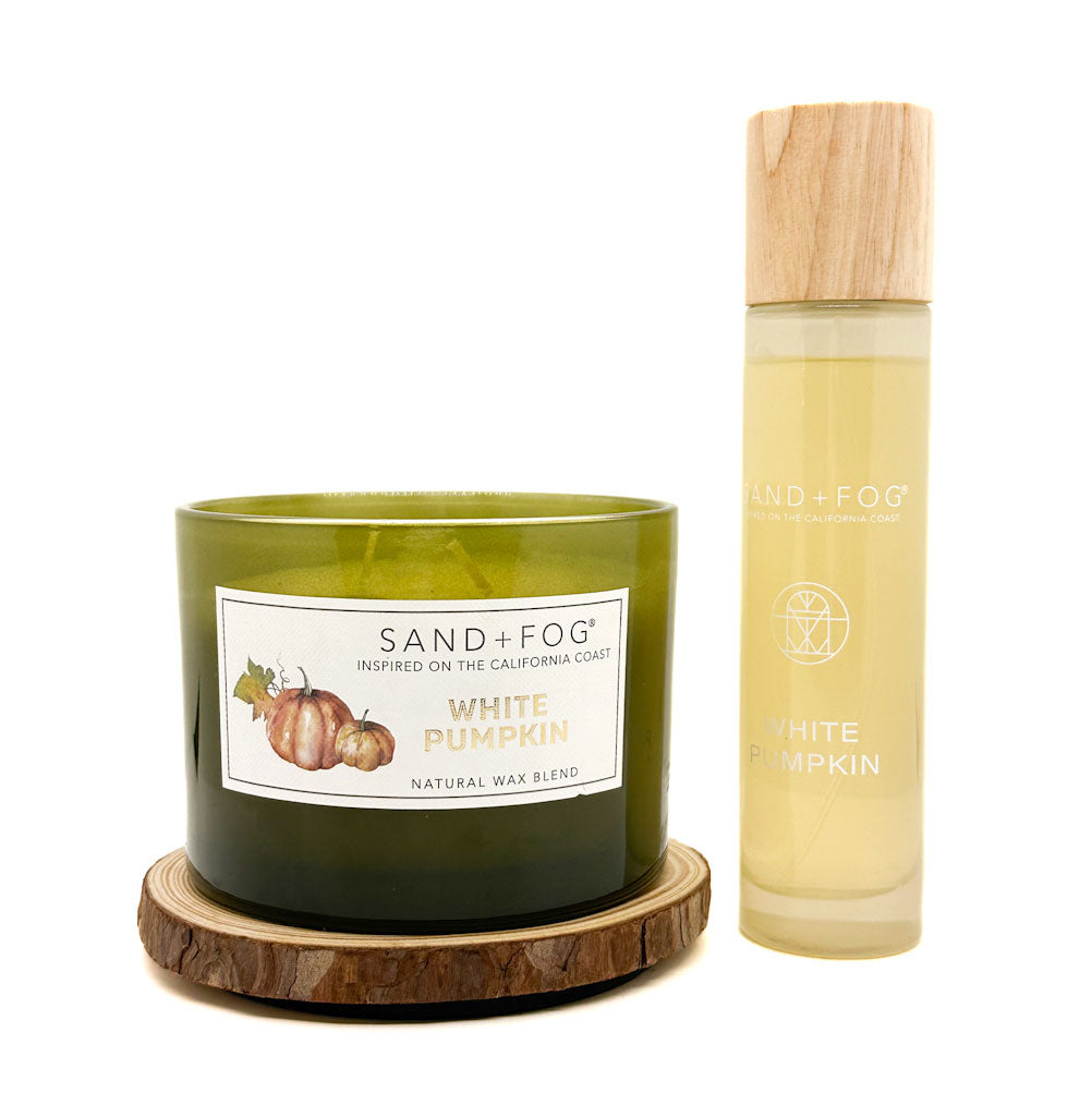 White Pumpkin Candle + Room Spray DUO