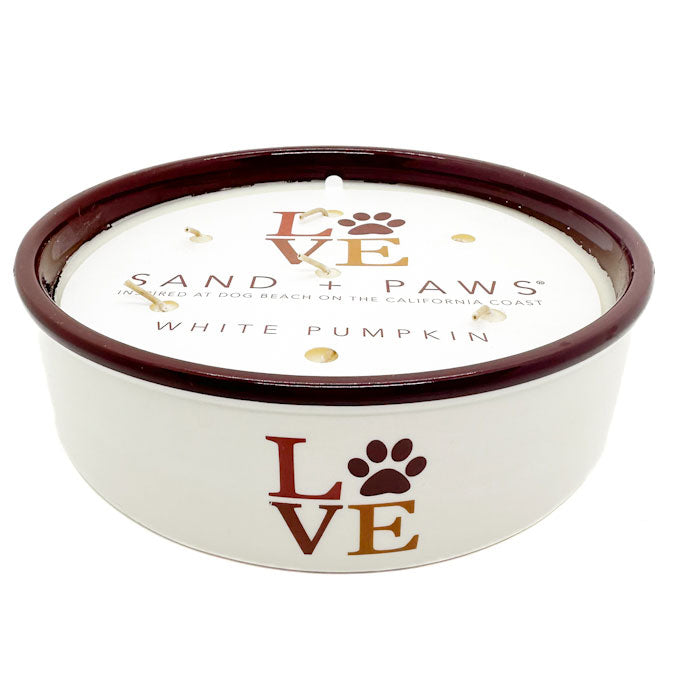 SAND + PAWS White Pumpkin Scented Candle | SAND + FOG