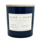 White Vanilla Scented Candle | SAND + PAWS