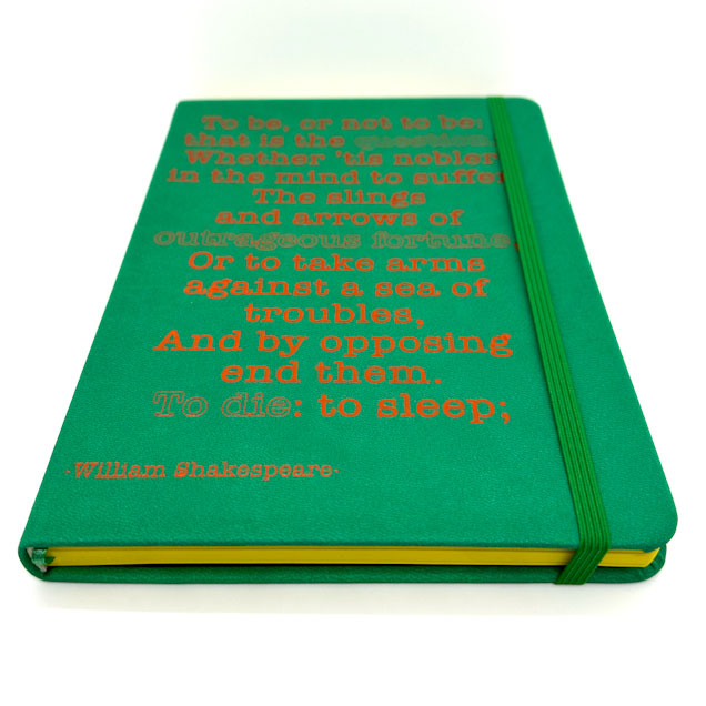 William Shakespeare Quote Notebook - To be or not to be | Robert Frederick