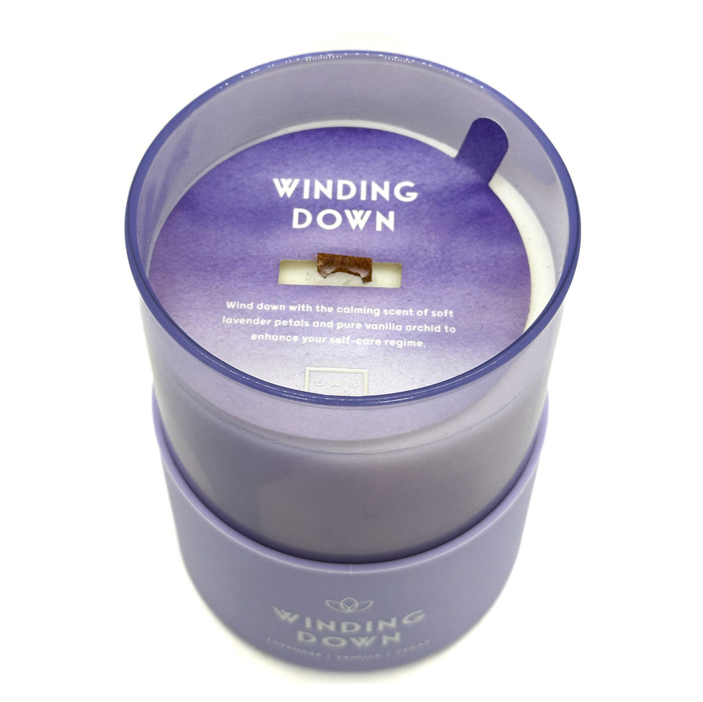 Winding Down - Lavender - Vanilla - Cedar - Scented Candle | LAB