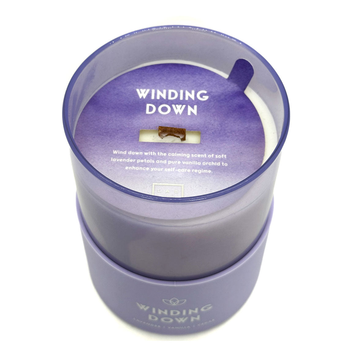 Winding Down - Lavender - Vanilla - Cedar - Scented Candle | LAB