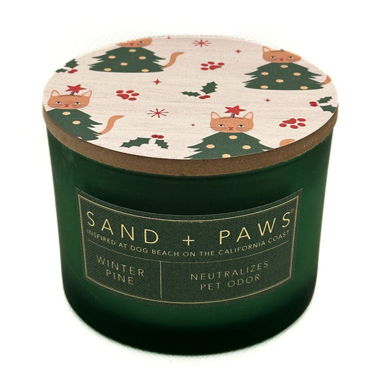 Winter Pine Scented Candle | SAND + PAWS
