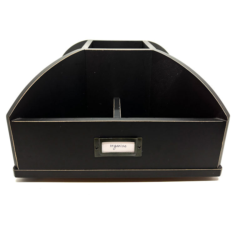 Wooden Rotating Desk Organiser