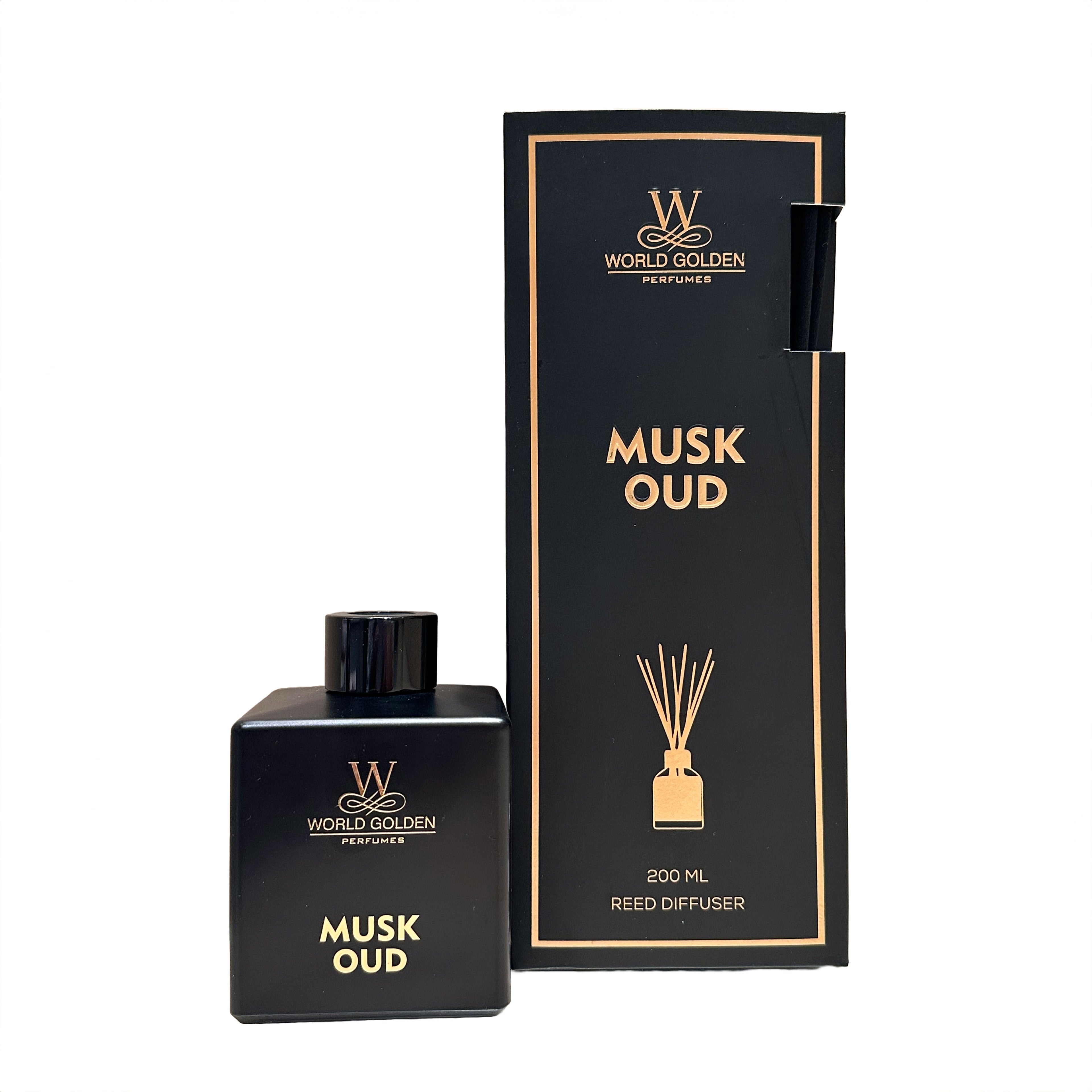 Musk Oud Reed Diffuser | World Golden Perfumes
