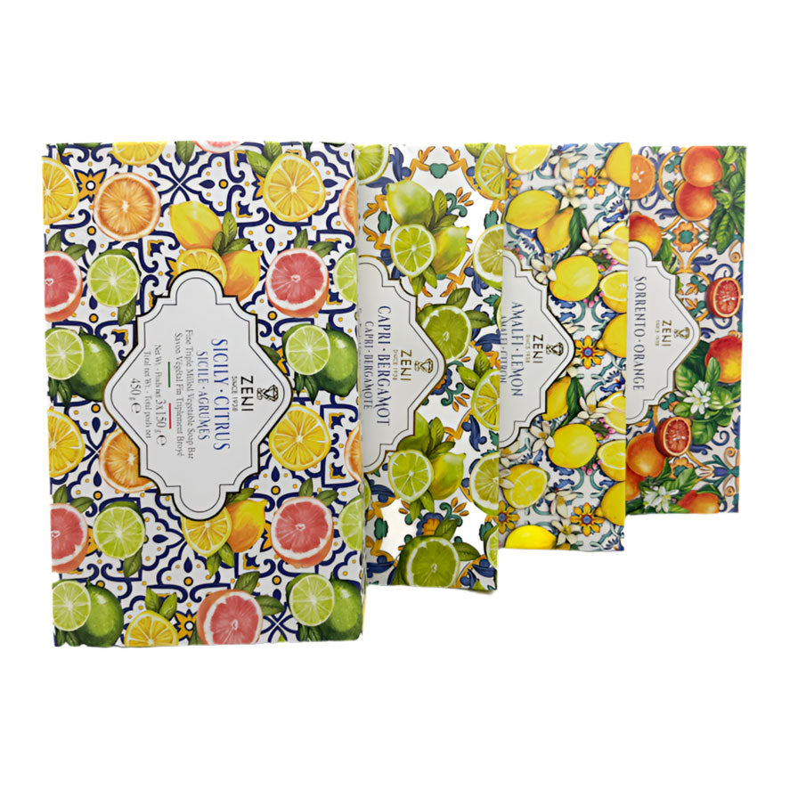 Zeni Fragranced Italian Vegetable Soap - Set of 3