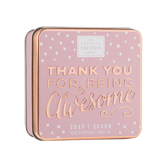 Thank you for being Awesome - Soap in a tin